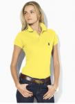 tee shirt femme polo ralph lauren poney jaune